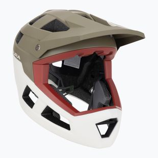 Casco da bici Endura Singletrack Full Face MIPS tweed verde