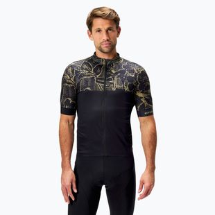 Maglia da ciclismo Endura Floral FS260 nera da uomo
