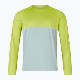Manica lunga da ciclismo Endura Core Printed verde lime da uomo