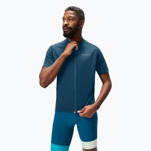 Maglia da ciclismo Endura Loop Zipped da uomo, blu