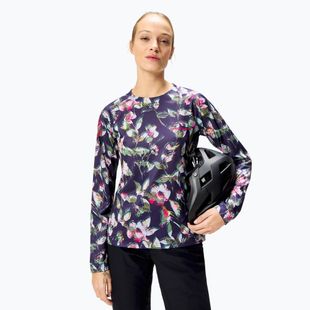 Maglia ciclismo donna a maniche lunghe Endura Floral Ltd W bramble