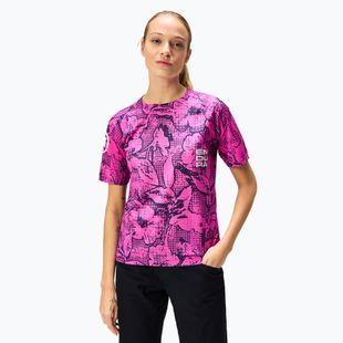 Maglia ciclismo donna Endura Grid Floral Ltd W rosa pop