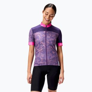 Maglia ciclismo donna Endura Floral FS260 W bramble