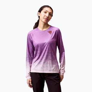 Maglia a maniche lunghe da ciclismo da donna Endura Singletrack Print W end purple