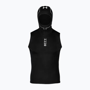 HUUB Gilet con cappuccio in neoprene nero / argento