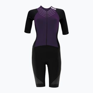 Tuta da ciclismo da donna HUUB Pinnacle Tri Suit W nero / uva