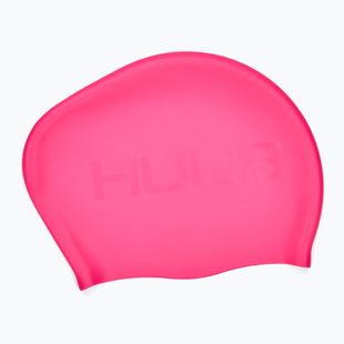 HUUB Cuffia da bagno per capelli lunghi rosa neon