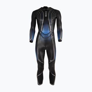 Muta da triathlon da uomo HUUB Agilis II Back Zip 3.5 metallic blue