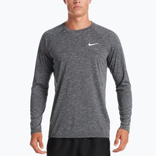 Maniche lunghe da allenamento da uomo Nike Heather nero