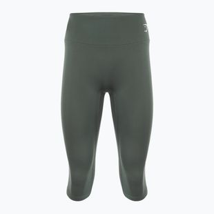 Leggings donna Gymshark Training Cropped ossidiana / verde
