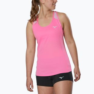 Canotta running donna Mizuno DryAeroFlow Tank orchidea selvatica