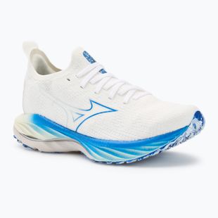 Scarpe da corsa da donna Mizuno Wave Neo Wind bianco/argento/blu-peace