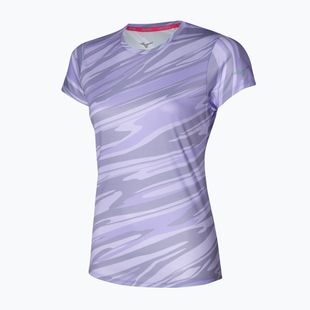 Maglietta da corsa da donna Mizuno Core Graphic Tee lilla pastello