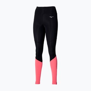 Leggings donna Mizuno Core Long Tight nero/corallo