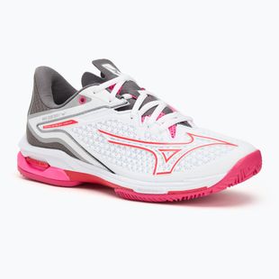 Scarpe da tennis da donna Mizuno Wave Exceed Tour 6 CC bianco/rosso radiante/tinta unita