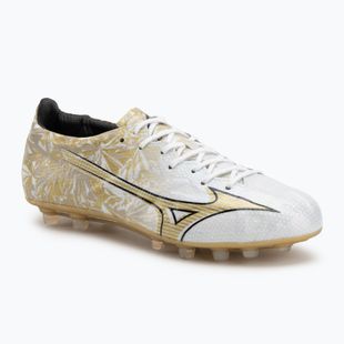 Scarpe da calcio da uomo Mizuno Alpha Japan AG bianco/oro/nero