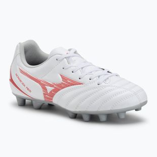 Scarpe da calcio Mizuno Monarcida Neo III Select Jr MD da bambino bianco/rosso radiante