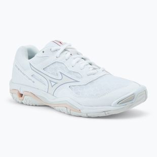 Scarpe da pallamano da donna Mizuno Wave Phantom 3 bianco/aleuziano/rosa nuvoloso