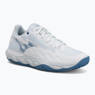 Scarpe da tennis da donna Mizuno Wave Enforce Court CC bianco/blu parigino/ plein air
