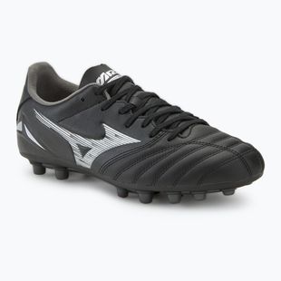 Scarpe da calcio Mizuno Morelia Neo IV Pro AG nero/argento galassia da uomo