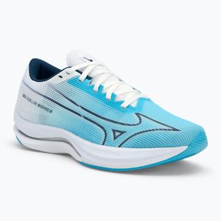 Scarpe da corsa da donna Mizuno Wave Rebellion Sonic 2 blu fiume/blu wing teal/bianco
