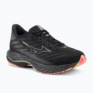 Scarpe da corsa da uomo Mizuno Wave Rider 28 nero/argento/lime solare