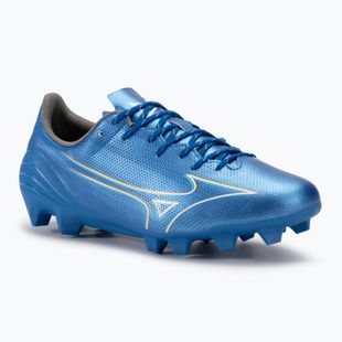 Scarpe da calcio da uomo Mizuno α Select FG bianco/blu laser/oro