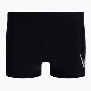 Uomo Nike Just Do It Swoosh Square Leg boxer da bagno nero