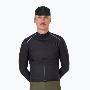 Giacca da ciclismo uomo Rapha Brevet Element Wind Jacket black/grey