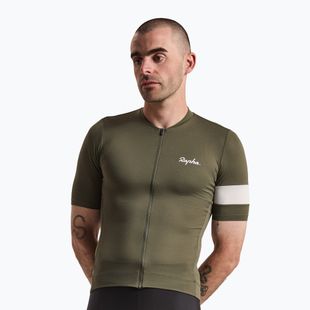 Maglia da ciclismo uomo Rapha Core Lightweight Jersey dark green/white