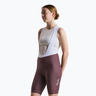 Pantaloncini da ciclismo da donna Rapha Core Bib Shorts huckleberry/white