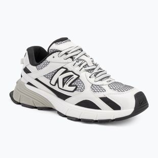 KARL LAGERFELD scarpe da donna Orion Sidetrim nero pelle/tessuto c/bianco