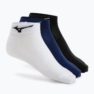 Calzini Mizuno Training Mid 3 paia bianco / nero / blu estate