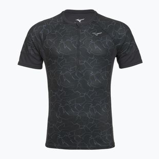 Maglietta da corsa Mizuno Graphic Trail Tee uomo nero