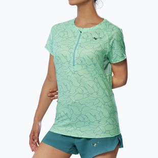 Maglietta da corsa da donna Mizuno Graphic Trail Tee neo mint