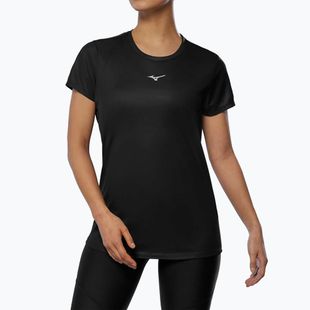 Maglietta da corsa da donna Mizuno Core Graphic Tee nera oni