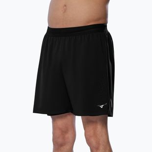 Pantaloncini da corsa uomo Mizuno Tech Light 5.5" 2IN1 neri