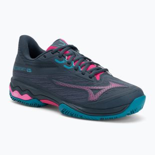 Scarpe da padel donna Mizuno Wave Exceed Light 2 Padel mezzanotte marina/fucsia viola/blu smalto