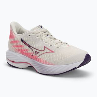 Scarpe da corsa da donna Mizuno Wave Rider 28 bianco neve/rosa camelia/vintage indigo