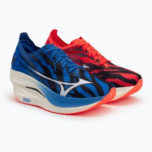 Mizuno Wave Rebellion Pro 3 accensione scarpa da corsa rosso/bianco/baseball blu