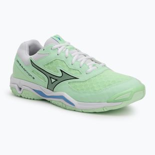 Mizuno Wave Phantom 3 neo menta / nero / blu frontiera scarpe da pallamano