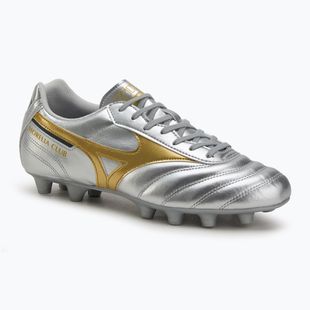Scarpe da calcio Mizuno Morelia II Club Md galaxy argento/oro/oro da uomo