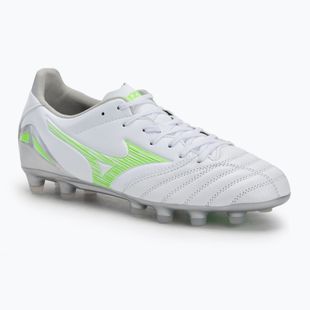 Scarpe da calcio uomo Mizuno Morelia Neo IV Pro Md bianco/verde neon/grigio freddo 3c