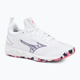 Mizuno Wave Luminous 3 scarpe da pallavolo bianco/viola indaco/rosa camelia