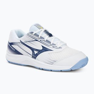 Mizuno Cyclone Speed 5 scarpe da pallavolo bianco/bellwether blu/bel air blu