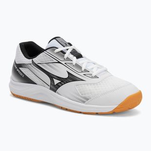 Scarpe da pallavolo Mizuno Cyclone Speed 5 bianco/nero/camoscio