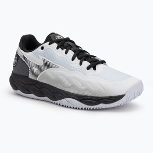 Scarpe da tennis da uomo Mizuno Wave Enforce Court CC bianco/nero/ferrovia
