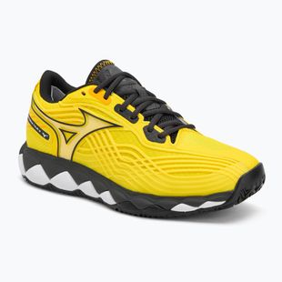 Mizuno Wave Enforce Tour 2 scarpa da paddle giallo vibrante/nero/nero sabbia