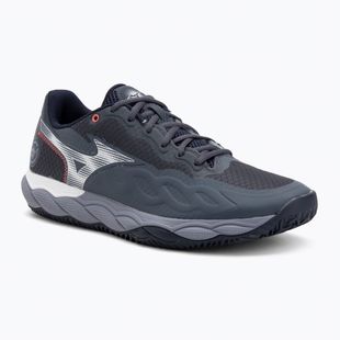 Mizuno Wave Enforce Court CC scarpe da tennis odissea grigio/bianco/blu granito
