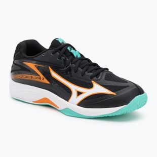 Scarpe da pallavolo Mizuno Thunder Blade Z nero/tangelo/verde ghiaccio